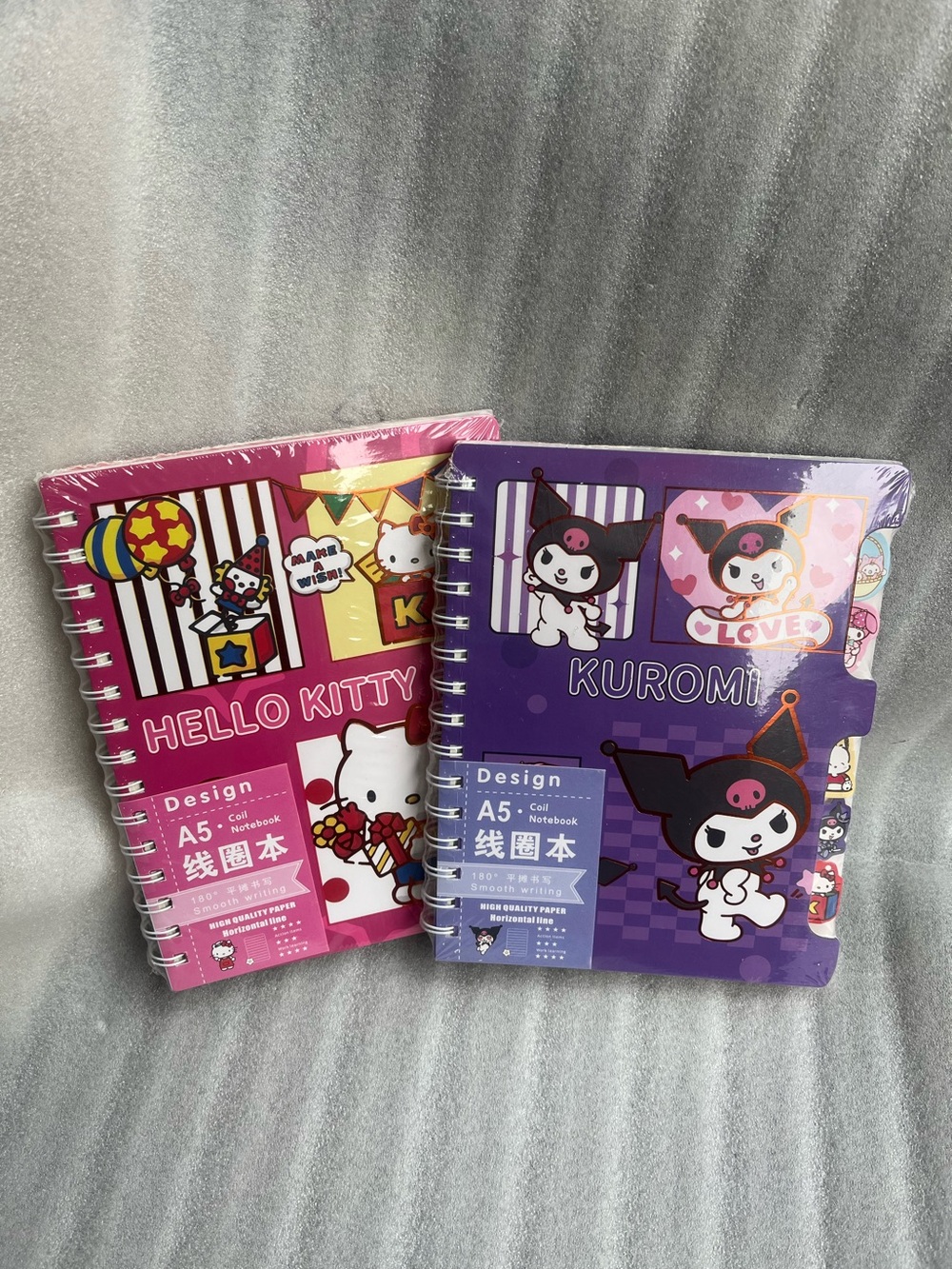 Hello Kitty and Kuromi Notebooks